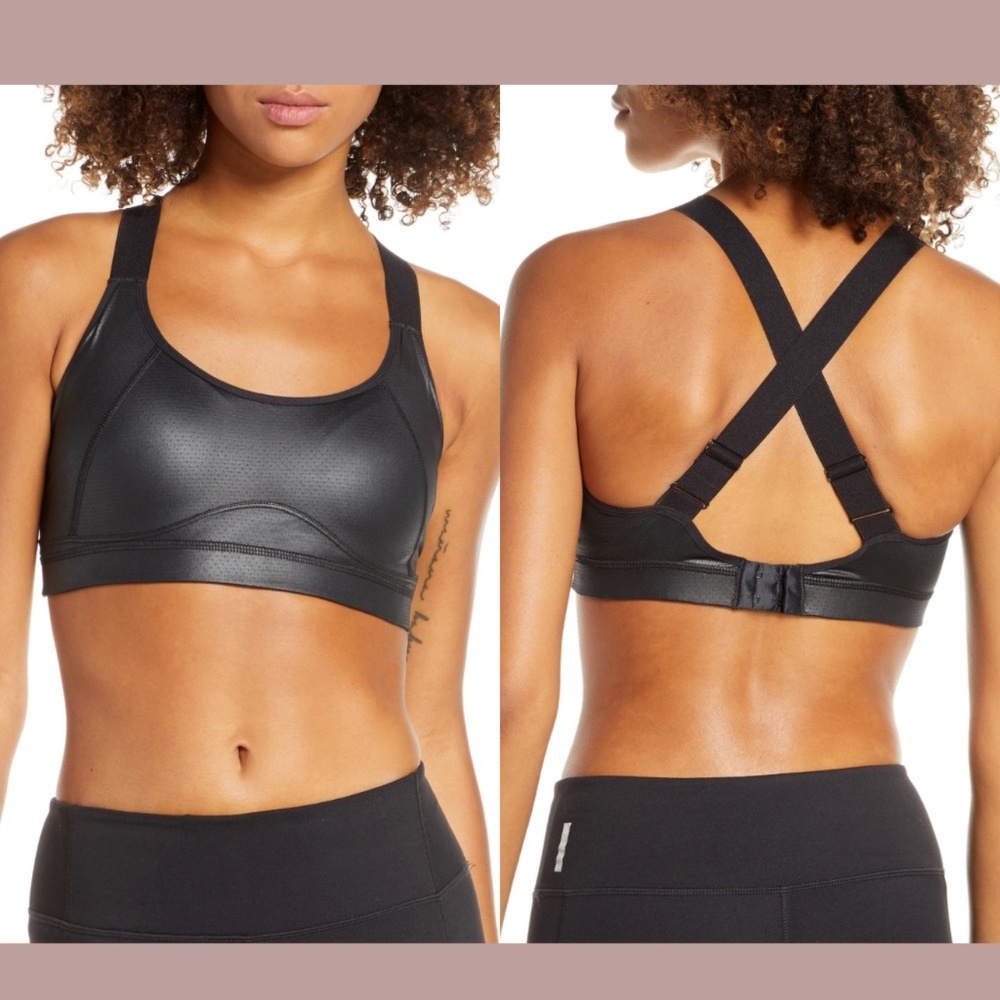 NEW Zella Body [ Medium ] Luster Performance‎ Sports Bra in Black